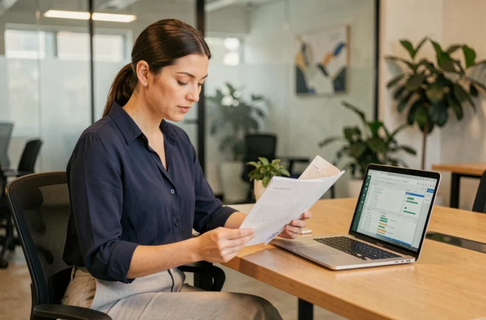 Entrepreneuse en couveuse d'entreprises en Charente-Maritime travaillant sur son projet de création d'activité